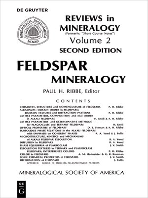 cover image of Feldspar Mineralogy